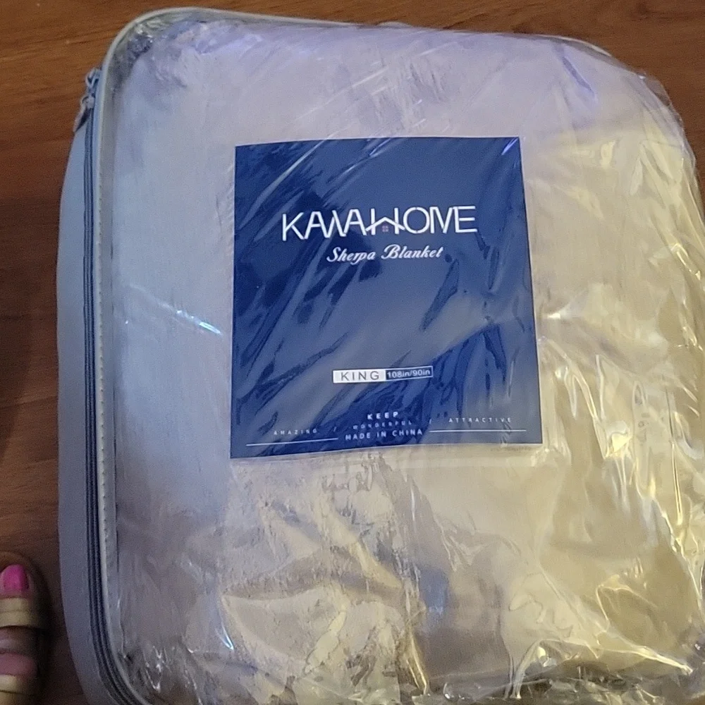 Kawahome sherpa blanket King Size 108x90